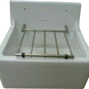 Water station with stainless steel bucket holder grid SERVICE Lg: 46 cm white Ref. S593901. DIAYTAR NIGERIA: Where shopping is easy, prices are low, and delivery is just days away.