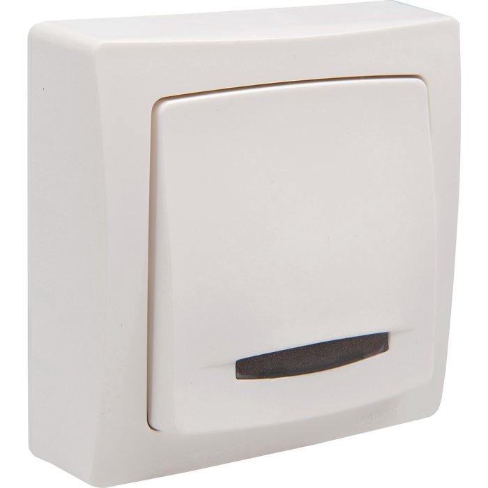 Push button with indicator light - 6 A - white - Ref.086005. Your shopping dreams realized through DIAYTAR NIGERIA's affordable platform with reliable delivery times.