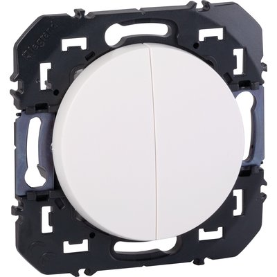 Dooxie push button - double - 6A 250V~ - White - Ref.600008. Experience the convenience of online shopping with DIAYTAR NIGERIA's reliable 5-8 day delivery service.
