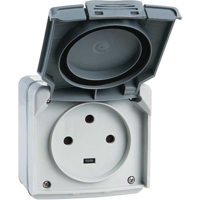 20 A socket - 3P+T - IP55 - IK08 - with shutter - 90x90 - gray - Ref.091656. Your digital shopping ally, DIAYTAR NIGERIA offers extensive selection with budget-friendly delivery.