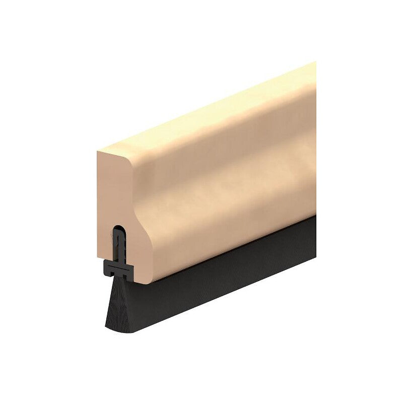 Natural beech door bottom profile with brush in 1 ml. DIAYTAR NIGERIA: Bringing affordable shopping solutions with a diverse product catalog delivered nationwide.