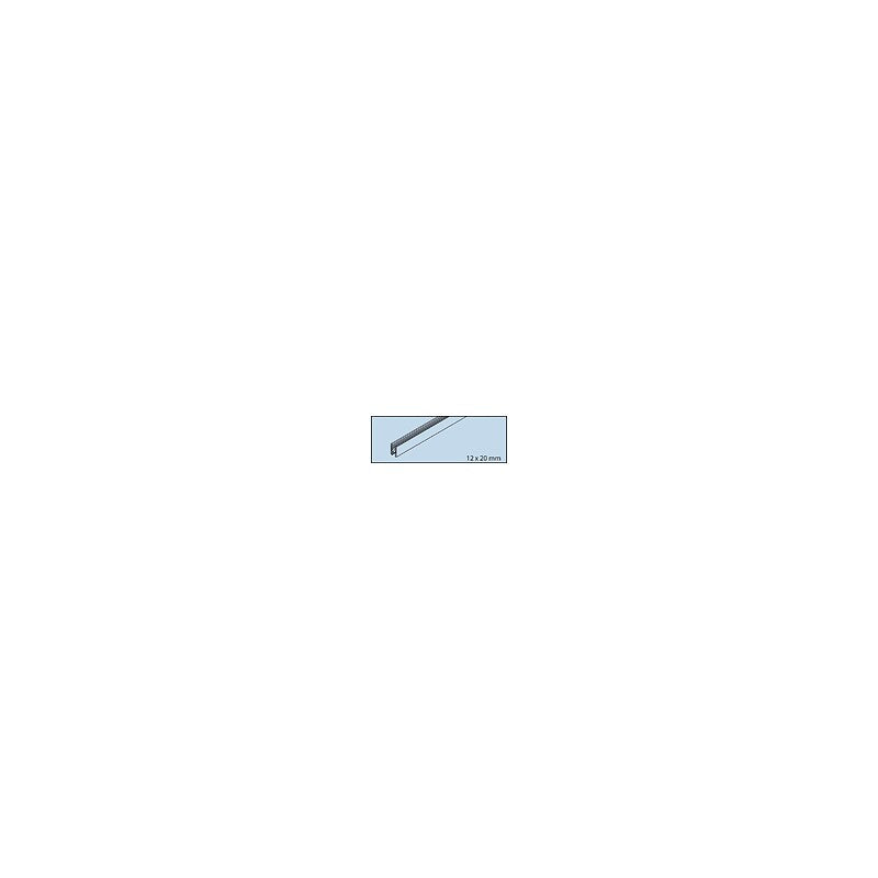 Glass fixing profile, in anodized aluminum, to be glued, height 20mm x width 12mm length 2500 mm for 6 mm glass. DIAYTAR NIGERIA: Your partner in affordable e-commerce with dependable delivery across Nigeria.