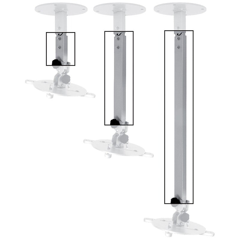 Extension for video projector support adjustable from 300 to 500 mm silver color up to 15 kg. Shop with ease at DIAYTAR NIGERIA, Nigeria's premier e-commerce platform offering budget-friendly shipping.