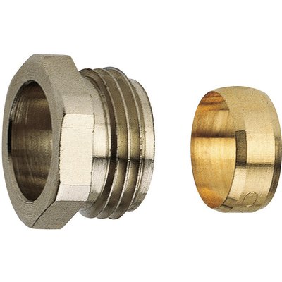 Mechanical fitting 834 with metal ring, for copper or steel tube calibrated D 14 - 15 x 21 ref. 587144. DIAYTAR NIGERIA: Your gateway to affordable online retail with reliable delivery within the week.
