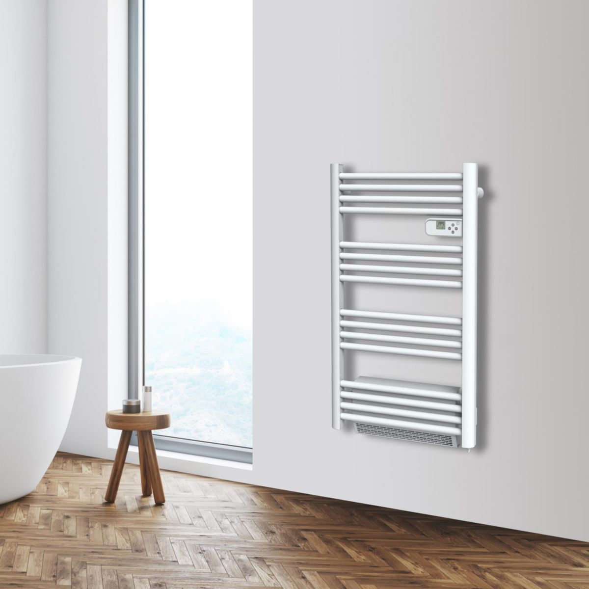 ALTERNA programmable electric towel radiator 500W + 1000W blower 995x545mm round tube Ref. DDD1500WT152DA. Your digital marketplace solution, DIAYTAR NIGERIA delivers quality and value within the week.