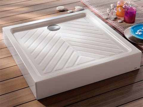 GEBERIT square shower tray, raised, extra-flat PRIMA becomes RENOVA 80 x 80 cm, ceramic, white Ref. 00716100000 GEBERIT. Transform your shopping experience with DIAYTAR NIGERIA's vast product selection delivered at unbeatable prices.