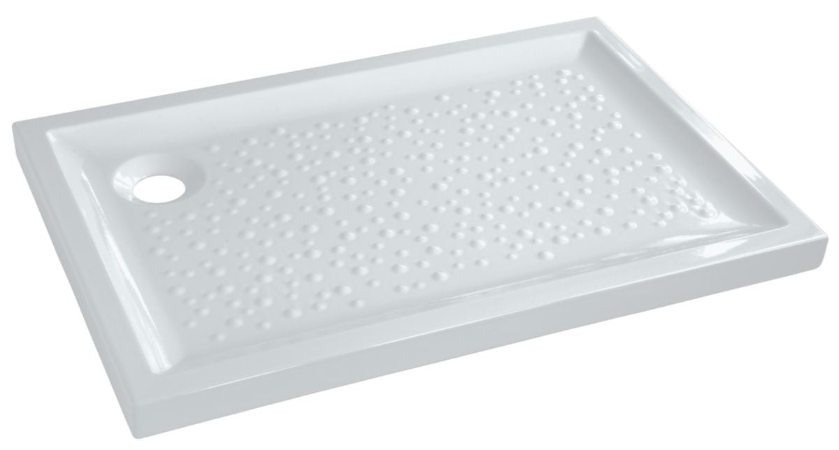 GEBERIT Bastia ceramic shower tray 90 x 70 extra-flat to be installed with treatment of the bottom of the tanks for 90 siphon drain, Ref.00725200000001. DIAYTAR NIGERIA: Where quality meets accessibility with affordable prices and prompt shipping.