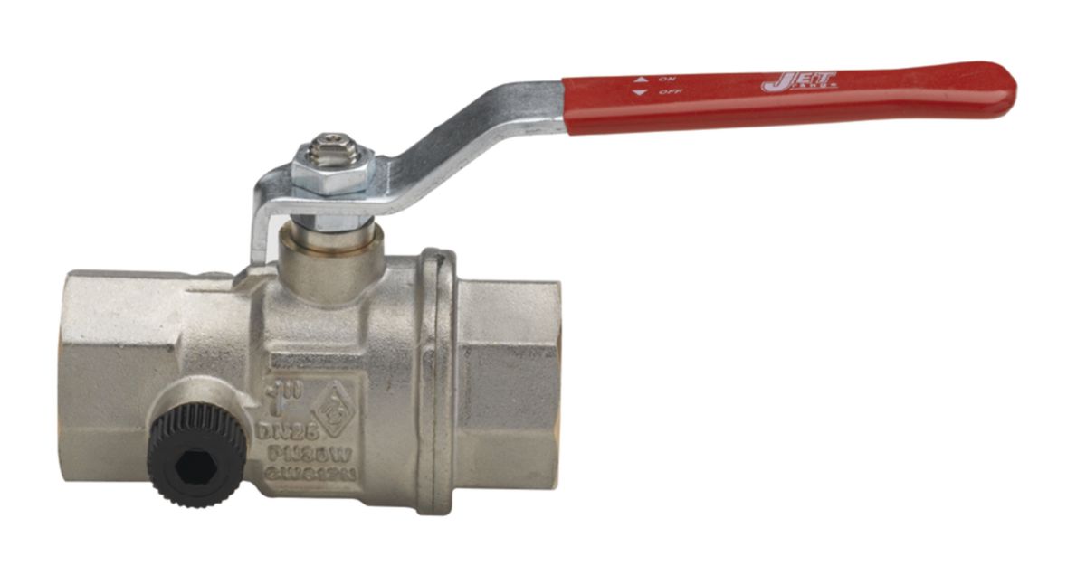 Ball valve with purge. full bore. red aluminum handle. ALTECH 301 Nickel-plated brass FF DN 1, Altech, Ref: 6185060000. Discover endless possibilities with DIAYTAR NIGERIA's comprehensive catalog and budget-friendly delivery.