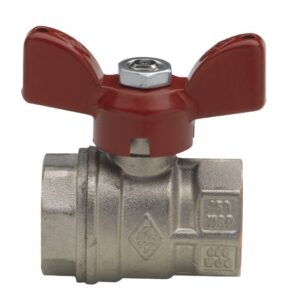 Full bore ball valve. Red butterfly handle in varnished steel. ALTECH 301 ACS Nickel-plated brass MF DN 3/8, Ref.6363030000. Shop confidently with Nigeria's most trusted e-commerce platform, offering swift and affordable delivery.