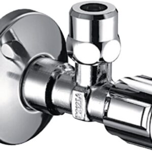 SCHELL chrome angle valve 15 x 21 w/rosettes, Ref.049070699. DIAYTAR NIGERIA transforms wishes into deliveries with our affordable and reliable e-commerce platform.
