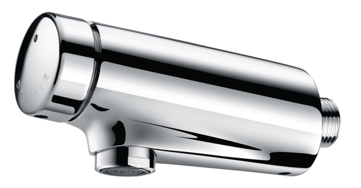 DELABIE Temposoft wall-mounted timed faucet for washbasin, solid chrome-plated brass body, flow straightener: ref. 741000. DIAYTAR NIGERIA: The marketplace that brings affordable products to every Nigerian home in under 8 days.