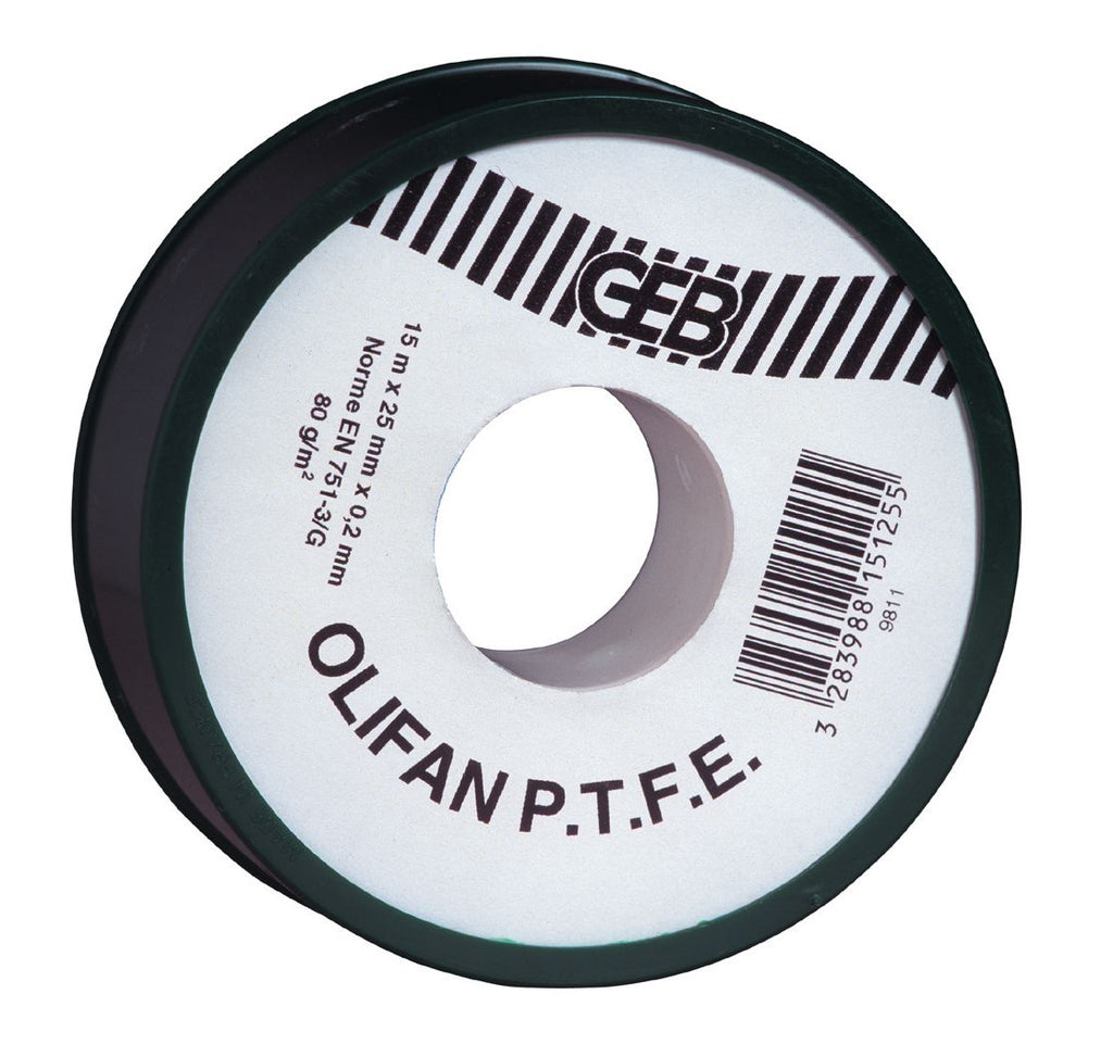 OLIFAN PTFE sealing tape, superior thickness, special large diameters 25mmx15mx0.2mm green cover ref 815125. Discover endless possibilities with DIAYTAR NIGERIA's comprehensive catalog and reliable delivery service.