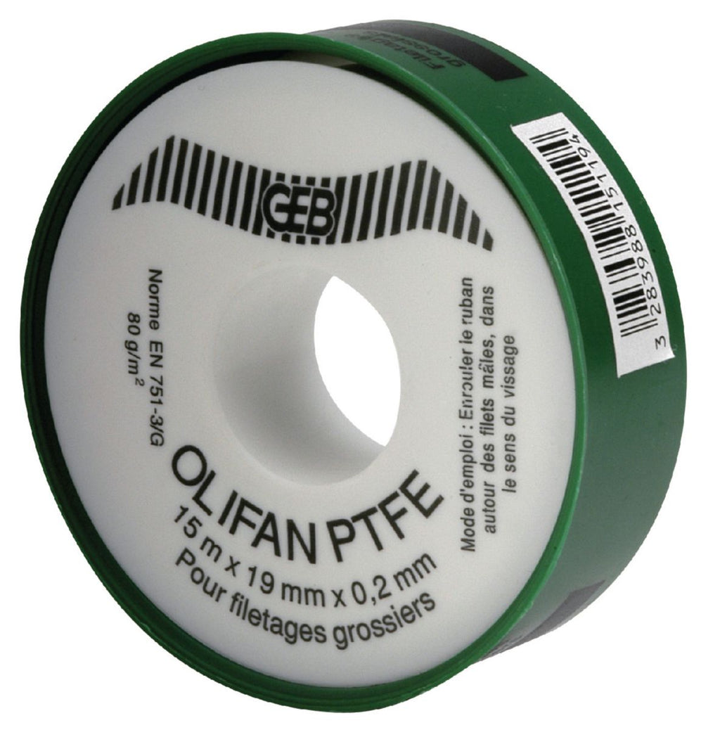 OLIFAN PTFE sealing tape special large diameters 19mmx15mx0.2mm green cover ref 815119. Your complete e-commerce solution, DIAYTAR NIGERIA offers variety and value with nationwide shipping.