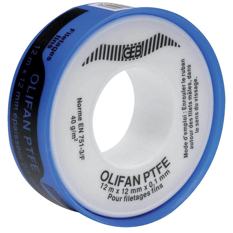PTFE sealing tape Length 12 m Width 12 mm Thickness 0.1 mm. DIAYTAR NIGERIA makes quality accessible with our extensive catalog and competitive delivery rates.