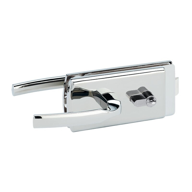 Artis double lever handle lock for offset glass door, offset bolt, matt chrome. DIAYTAR NIGERIA: Where shopping dreams become reality with affordable prices and prompt shipping.