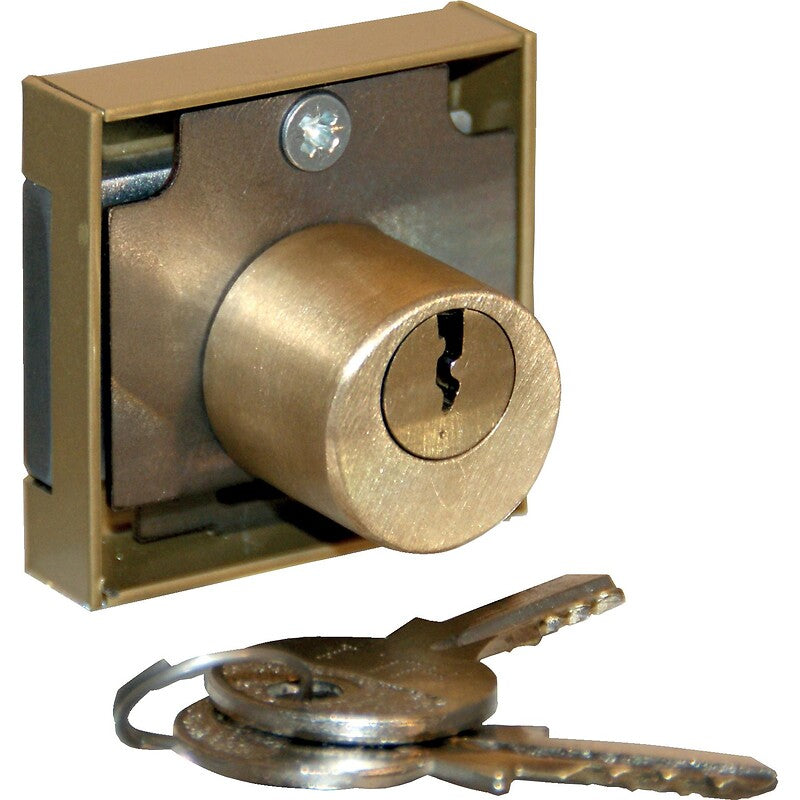 3-pin cylinder lock Ø 22 - 40 x 40 mm box - 2 keys - bronze finish - right. DIAYTAR NIGERIA: Your gateway to affordable products delivered reliably across Nigeria.