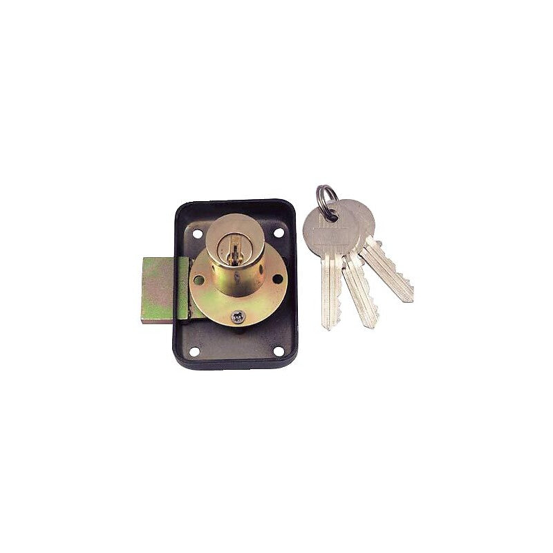 Brass cylinder lock with 5 pins L28mm ø23mm, 25mm axle supplied with rosette - left hand - half-opening. DIAYTAR NIGERIA: Where shopping meets satisfaction with affordable prices and reliable 5-8 day shipping.