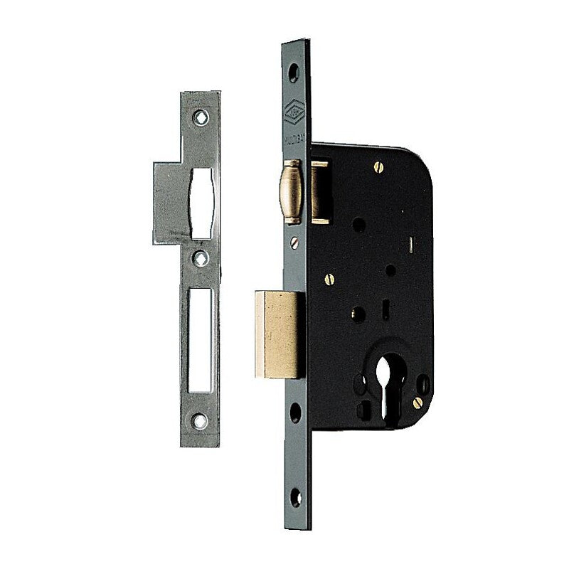 Mortise lock with roller and deadbolt with 50 mm axle cylinder - Square end faceplate. Discover the perfect shopping balance at DIAYTAR NIGERIA with competitive prices and prompt delivery.