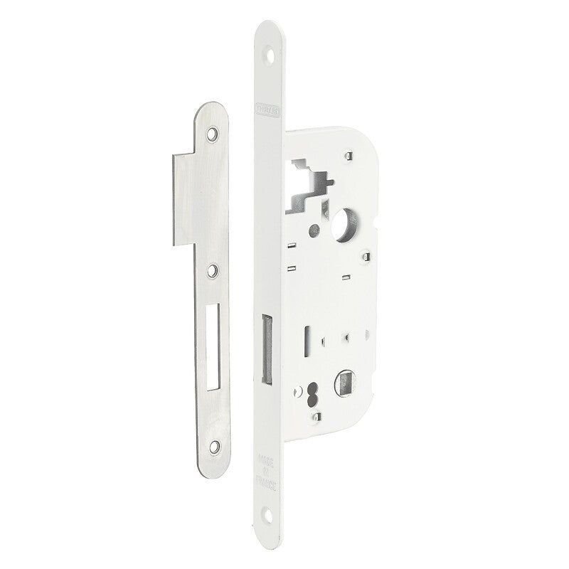 Mortise Lock 40 mm Axis with Deadbolt only with 6 x 9 mm mortise T/BR white Reversible. DIAYTAR NIGERIA: Where quality products become affordable with our nationwide shipping service.