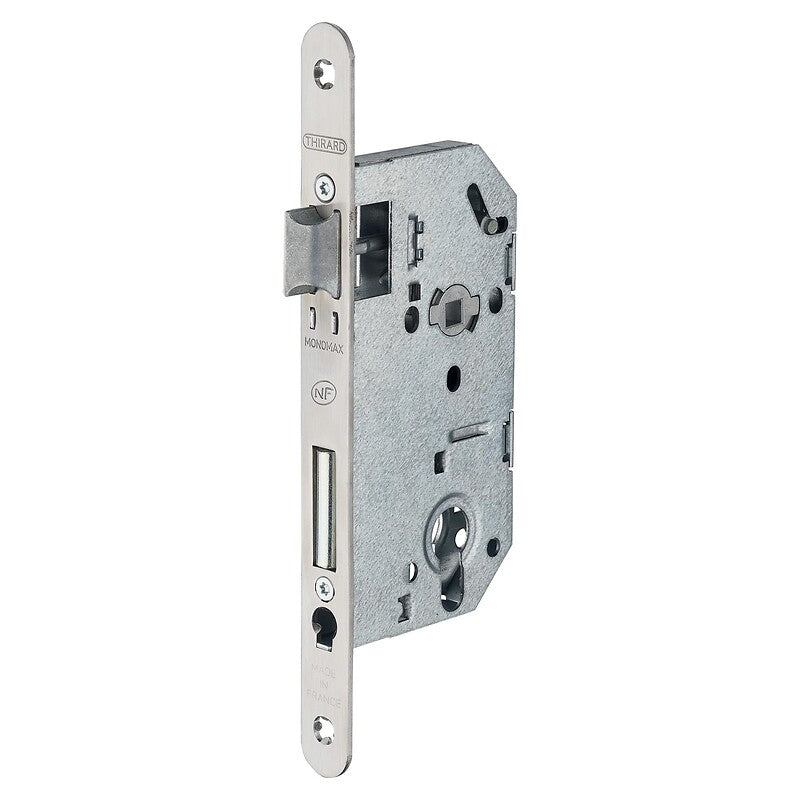 NF mortise lock type Monomax 50 mm axle key I nickel-plated faceplate with strike plate. Unlock a world of affordable products with DIAYTAR NIGERIA's expansive e-commerce platform.