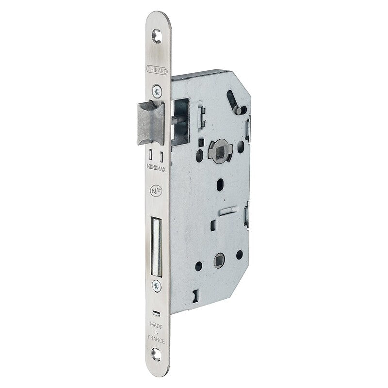 NF mortise lock type Monomax 50 mm axle nickel-plated faceplate with strike plate. DIAYTAR NIGERIA: Where quality meets accessibility with affordable prices and prompt shipping.