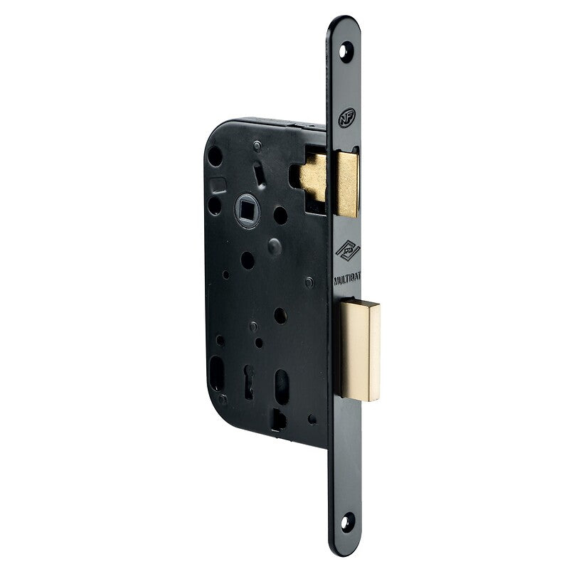 Mortise lock with half-turn bolt and deadbolt with 50 mm axle Black round end faceplate left hand - 240,000. Your trusted marketplace, DIAYTAR NIGERIA offers comprehensive selection with budget-friendly delivery.