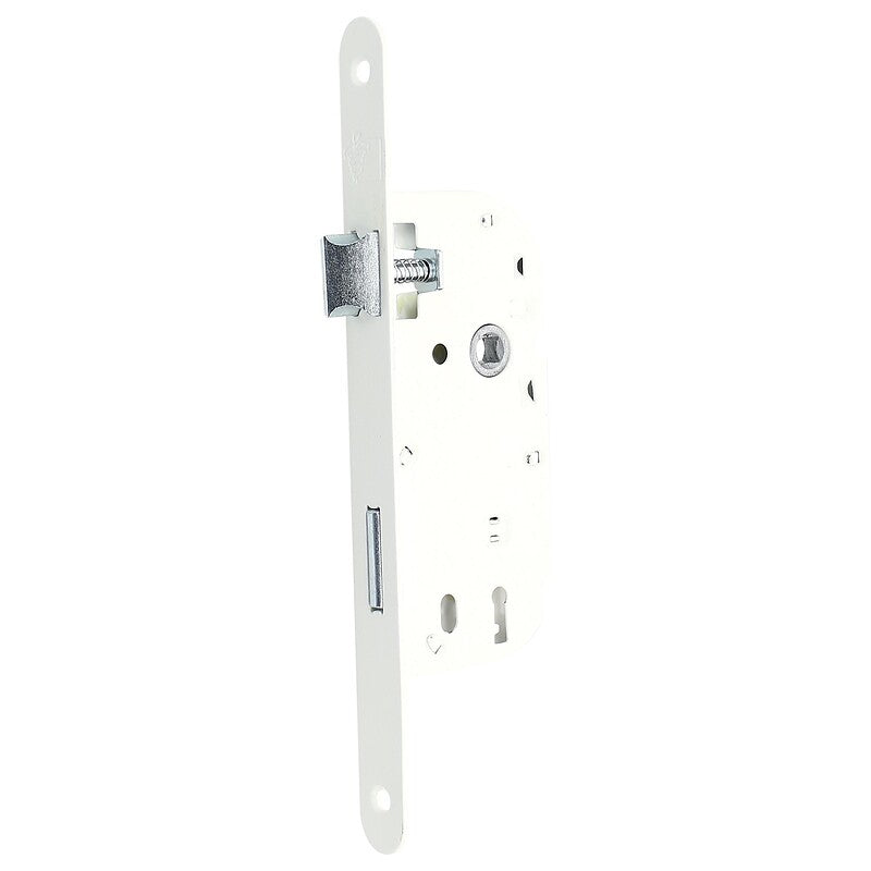 Mortise lock with half-turn bolt and deadbolt with grooves, 40 mm axle, right L key, No. 5 variation - Round end faceplate - Similar - box of 25. DIAYTAR NIGERIA brings affordable shopping to your fingertips with reliable delivery in less than 8 days.
