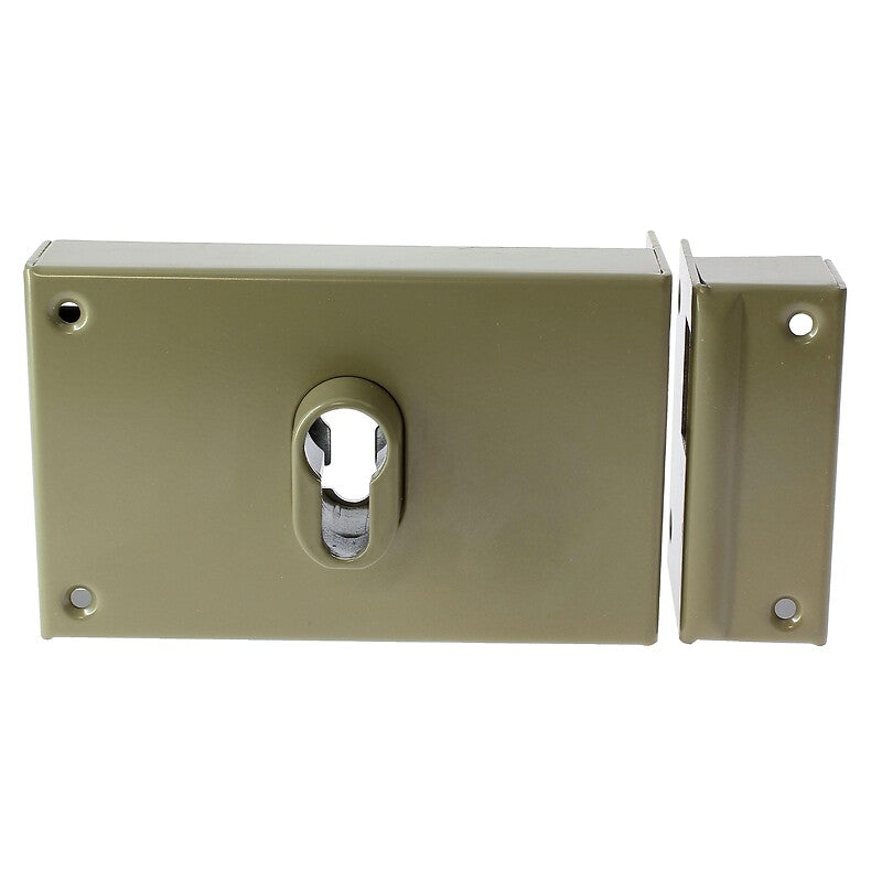 Horizontal surface mounted sliding door lock with hook mortise with European cylinder right hand. Shop with ease at DIAYTAR NIGERIA and enjoy our extensive product range delivered at affordable rates.