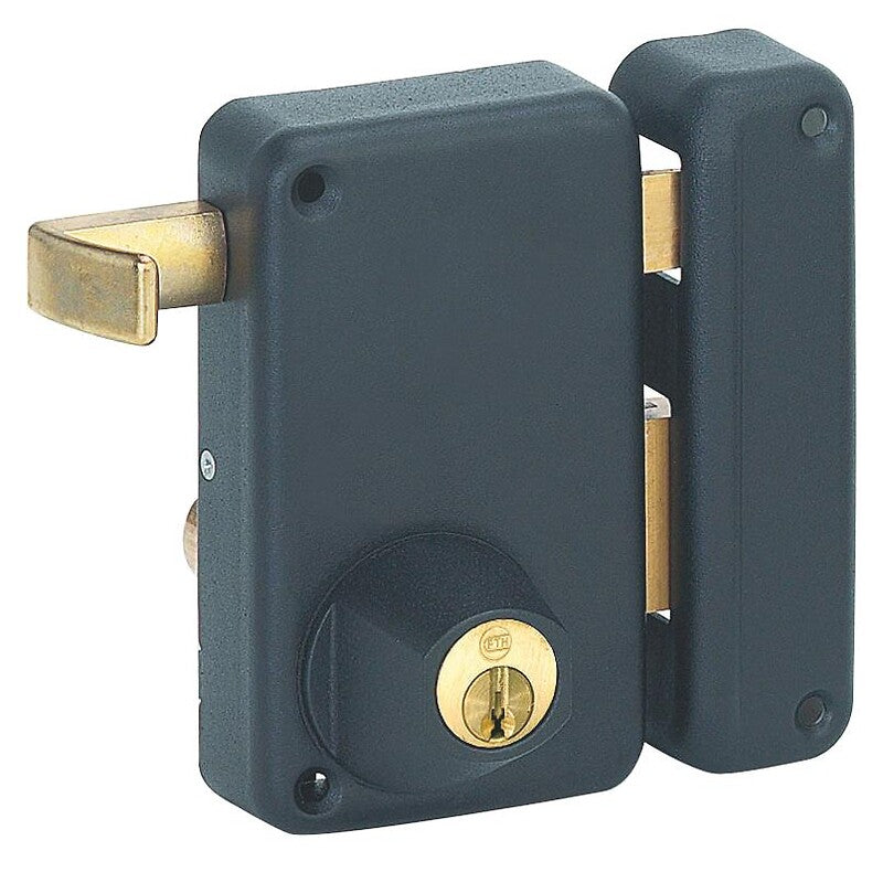 Surface-mounted lock with vertical round cylinder, right pull. Shop with intention at DIAYTAR NIGERIA, offering thousands of products at budget-friendly prices.