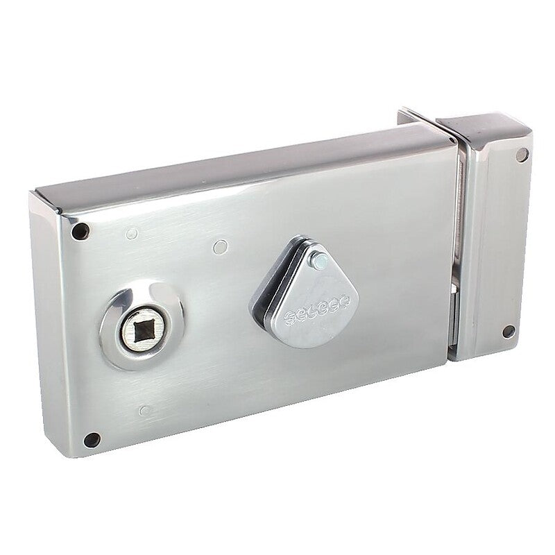 Horizontal surface-mounted lock with stainless steel mortise - Deadbolt and half-turn - 4 right-hand tumblers. Shop across categories at DIAYTAR NIGERIA and enjoy budget-friendly nationwide shipping in 5-8 days.