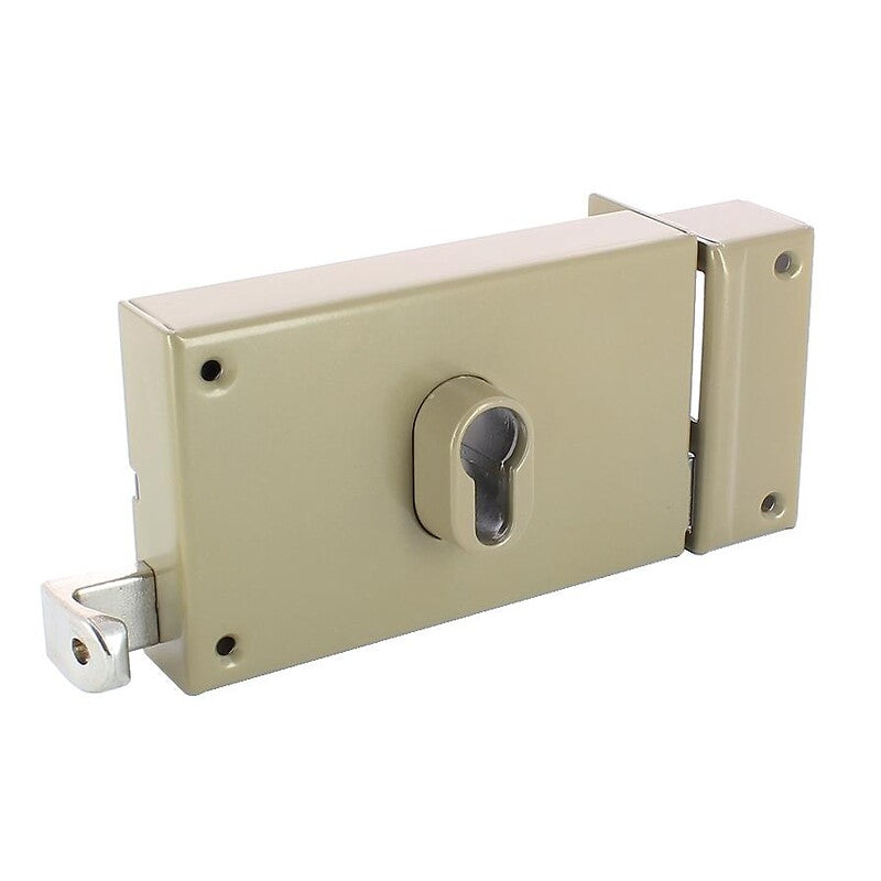 Horizontal surface-mounted pull lock - Deadbolt and half-turn - With European cylinder - 7415 left hand. DIAYTAR NIGERIA brings the marketplace to your screen with affordable products delivered in 5-8 days.