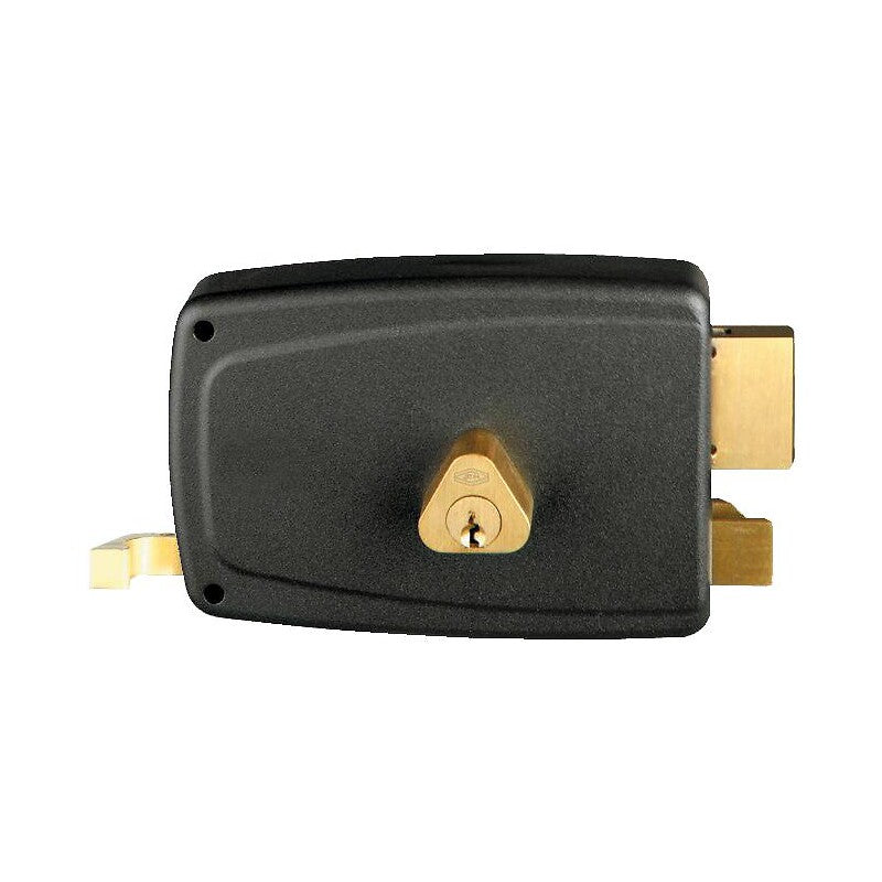 Horizontal surface-mounted pull lock - Deadbolt and half-turn - Round cylinder - Left-hand match. Shop for less and receive more with DIAYTAR NIGERIA's expansive e-commerce platform and nationwide delivery.