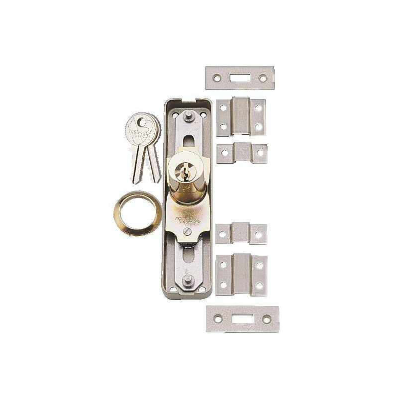Espagnolette lock with round cylinder - 2 points - 28 x 120 mm - 5183. DIAYTAR NIGERIA: Where smart shoppers find everything they need at prices they can afford.