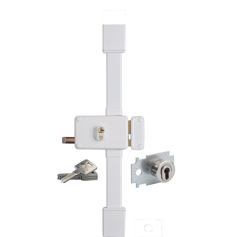Horga A2p* series horizontal mortise lock, white color, left hand, 45 mm door. DIAYTAR NIGERIA: Where every search yields affordable results delivered promptly to your door.