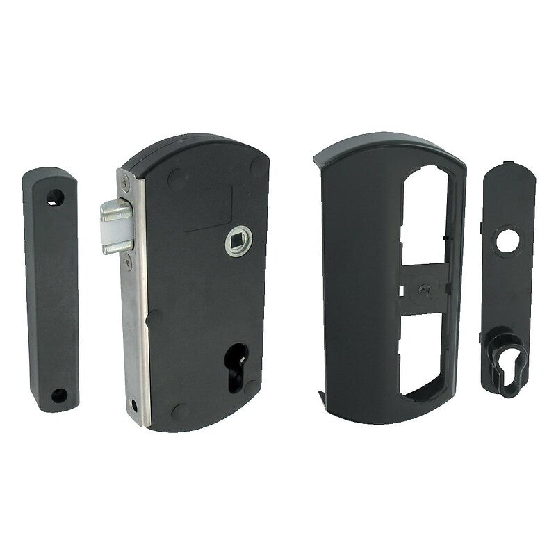 GATE LOCK (KIT) BLACK. Experience the DIAYTAR difference with our vast product selection and delivery within 5-8 days.