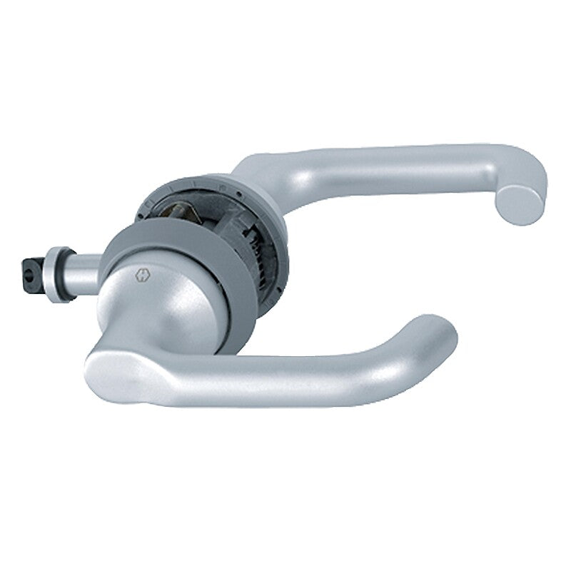 HCS® Paris tubular lever handle lock with matte silver finish. DIAYTAR NIGERIA revolutionizes online retail with our vast selection and cost-effective delivery options.