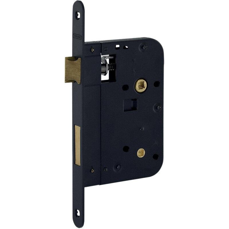 XL mortise locks with latch, 60 mm axle, round end face, black colour, reversible, with strike plate. DIAYTAR NIGERIA: Making quality accessible to all Nigerians with affordable prices and quick delivery.