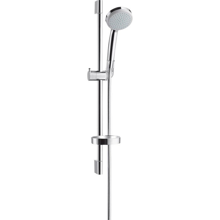 CROMA 100 Vario EcoSmart shower set with UNICA'C shower bar 65 cm D 22 mm and Isiflex'B flexible hose 1.60 m, chrome ref. 27776000. Your digital shopping destination, DIAYTAR NIGERIA combines variety with affordability and quick delivery.