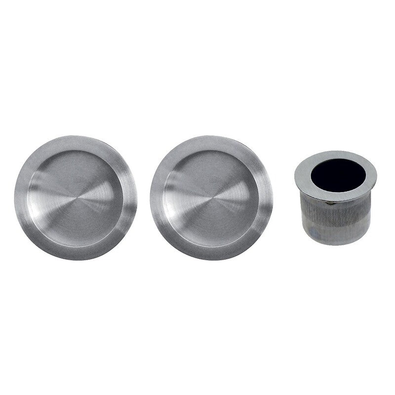 Pull set for sliding door round rosette black finish Siple. Find durable plumbing and electrical materials at Nigeria-Materiels.com. We are committed to excellence.