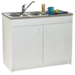 PROGRES NF white melamine under-sink. 2 Doors ref. S10N02080. Discover a new way to shop with DIAYTAR NIGERIA's comprehensive marketplace and quick delivery options.