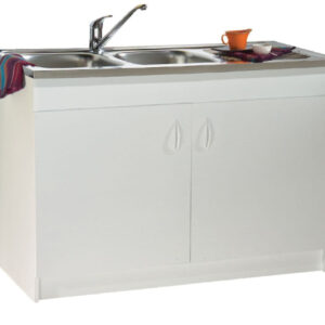SIM'NF under-sink. white melamine. 2 doors ref. S12N02100. DIAYTAR NIGERIA makes online shopping accessible with our comprehensive platform and prompt delivery service.