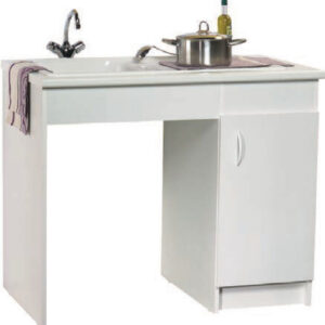 Under sinks handy series (width 370. 1 reversible door) white melamine ref. S15N41120. DIAYTAR NIGERIA: Where affordability and variety come together with nationwide 5-8 day delivery.