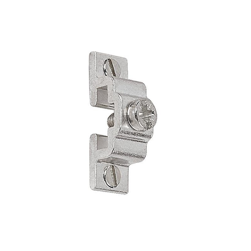 Satin aluminum bracket for 12 mm flat rod, box of 10 pieces. DIAYTAR NIGERIA: Where convenience meets affordability with delivery across Nigeria in under 8 days.