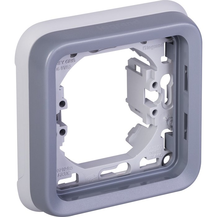 Plate support - for recessed mounting - grey - 1 post - Ref.069681. Discover a world of choices with DIAYTAR NIGERIA's extensive marketplace and prompt shipping service.