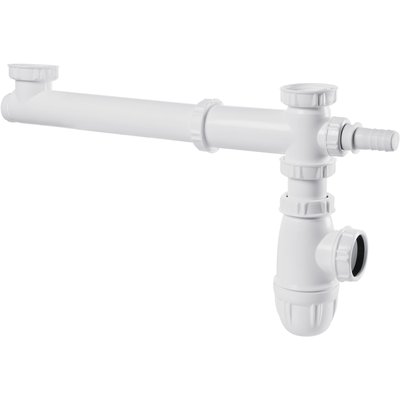 Plastic connection tee for sink, white plastic Ref.78020000100. DIAYTAR NIGERIA delivers on convenience and affordability with our reliable nationwide shipping.