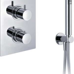 ALTERNA DESIGN chrome thermostatic shower with shower kit, vertical recessed with recessed body. DIAYTAR NIGERIA: Where quality meets accessibility with affordable prices and prompt shipping.