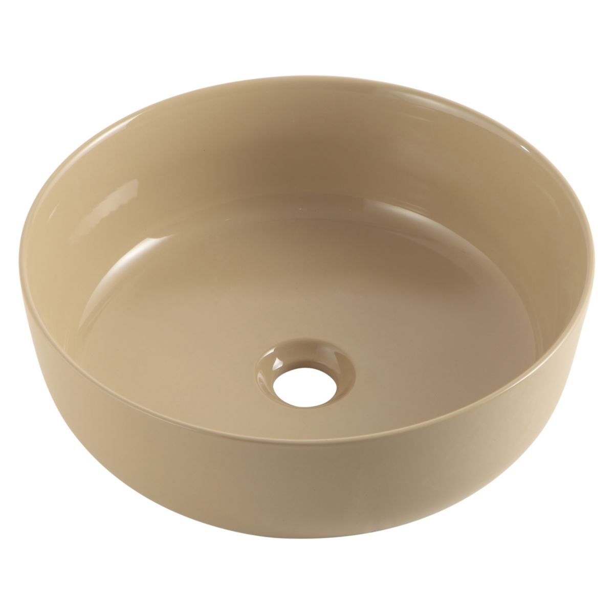 ALTERNA DAILY O Color Beige countertop washbasin. Nigeria-Materiels.com is the ultimate destination for construction and hardware products. Experience unmatched service and quality.
