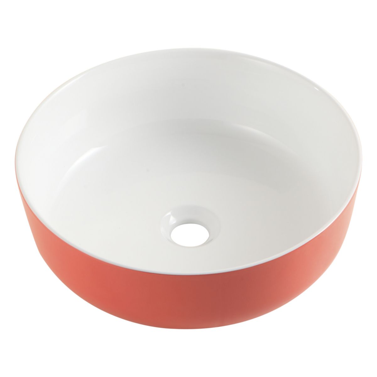 ALTERNA DAILY O Color white countertop washbasin - coral exterior. Shop efficiently from anywhere with DIAYTAR NIGERIA's comprehensive platform and quick delivery options.