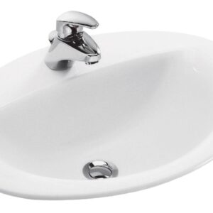 JACOB DELAFON PATIO 56 x 43 built-in washbasin with white top Ref. 0E4155-00. DIAYTAR NIGERIA: Where shopping dreams come true with budget-friendly prices and nationwide shipping.