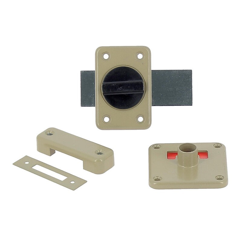 Flat button lock with indicator light, varnished finish. DIAYTAR NIGERIA: Where quality meets accessibility with affordable prices and prompt shipping.